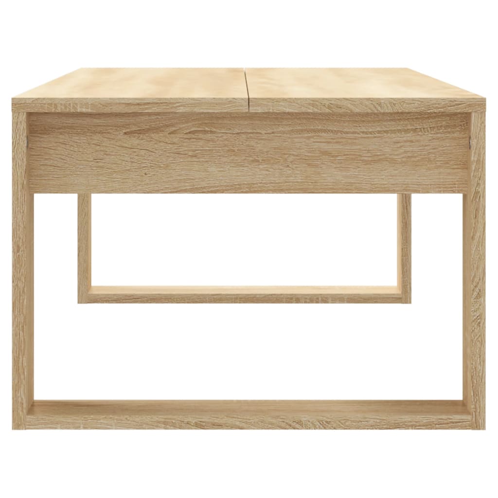 Table basse chêne sonoma 102x50x35 cm bois d'ingénierie - XIOS