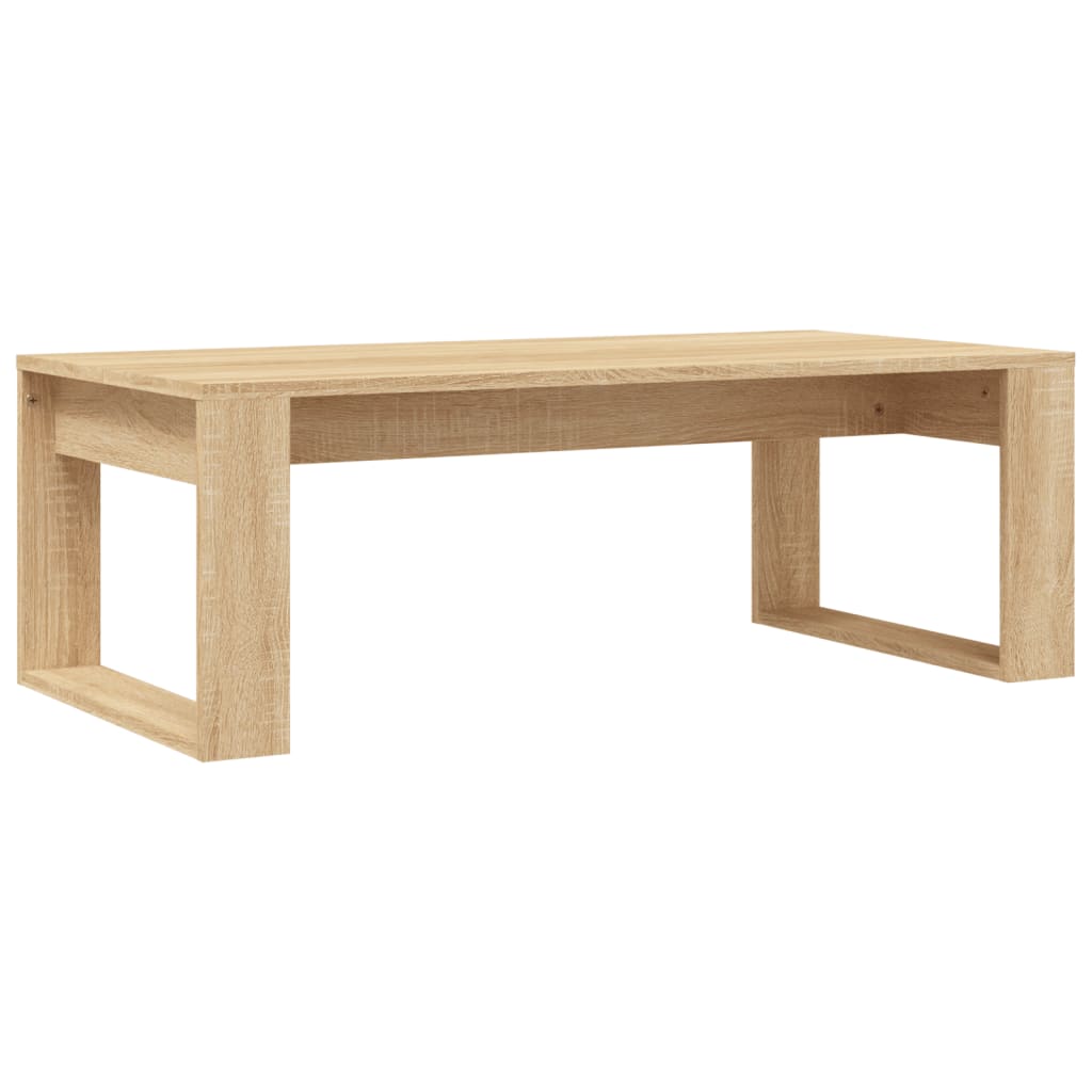 Table basse chêne sonoma 102x50x35 cm bois d'ingénierie - XIOS