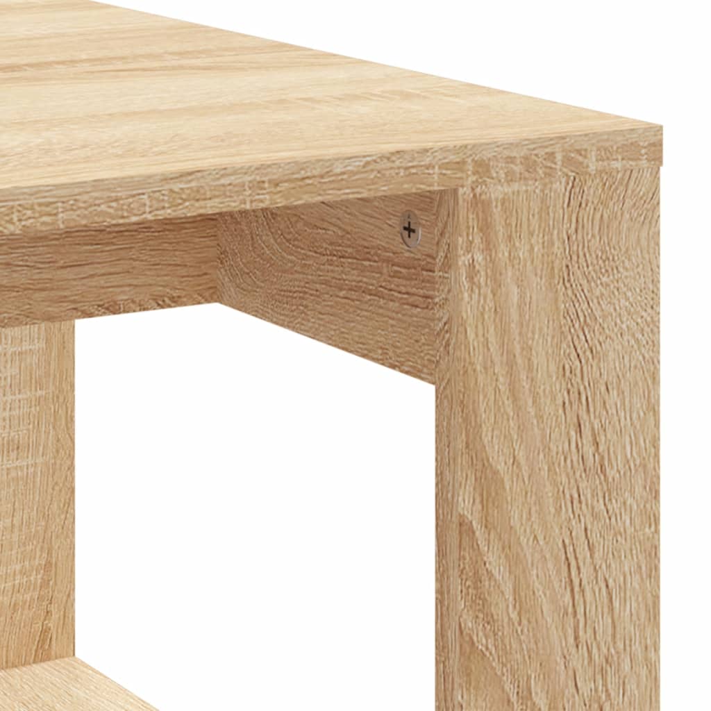 Table basse chêne sonoma 102x50x35 cm bois d'ingénierie - XIOS