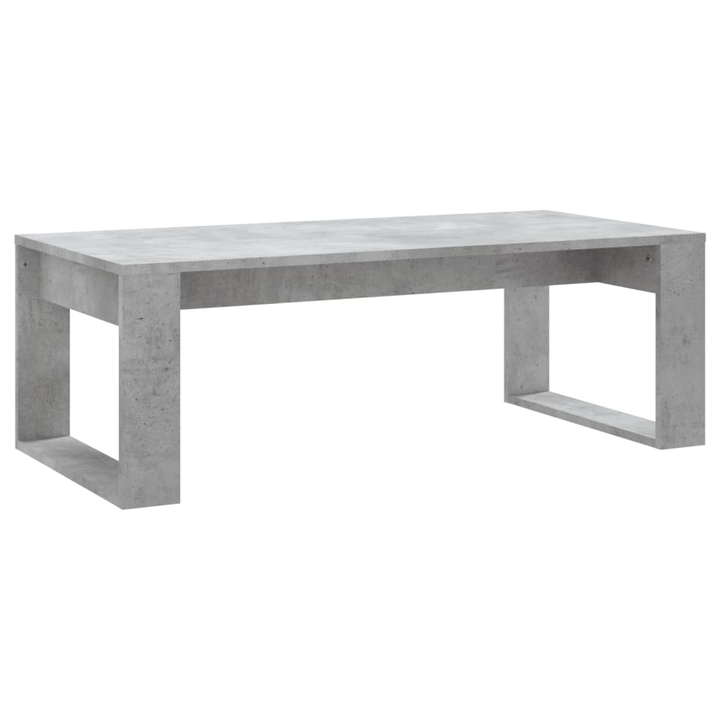 Table basse gris béton 102x50x35 cm bois d'ingénierie - XIOS