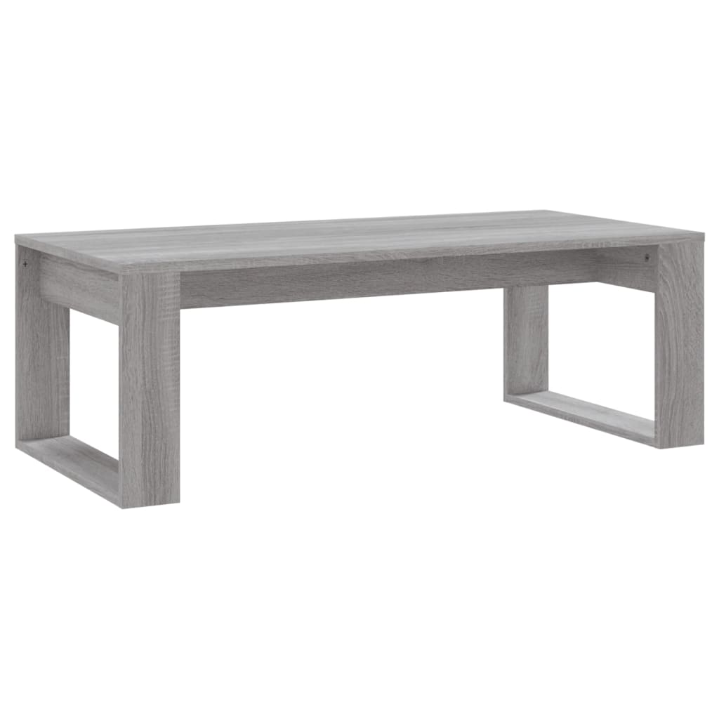 Table basse sonoma gris 102x50x35 cm bois d'ingénierie - XIOS
