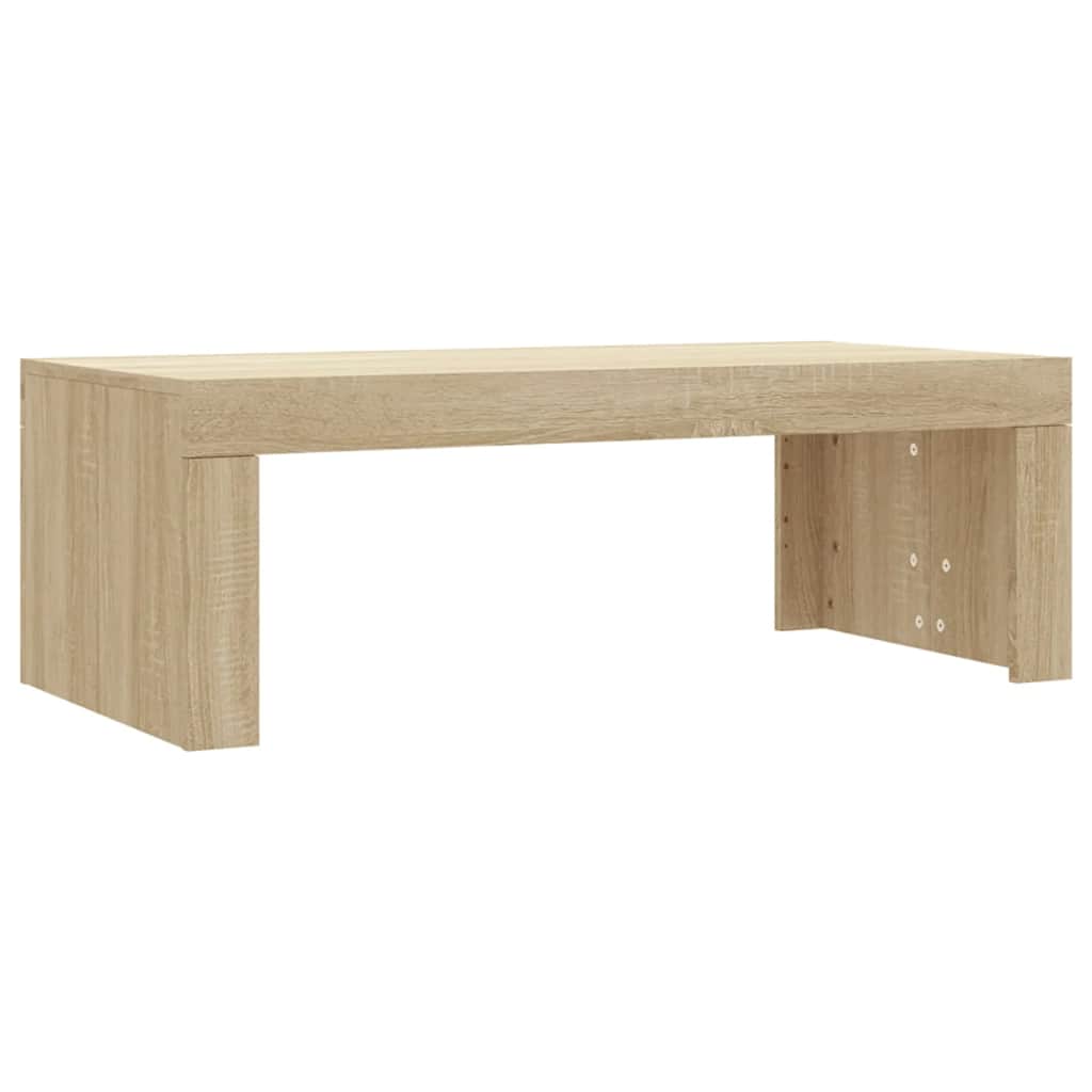 Table basse chêne sonoma 102x50x36 cm bois d'ingénierie - XIOS