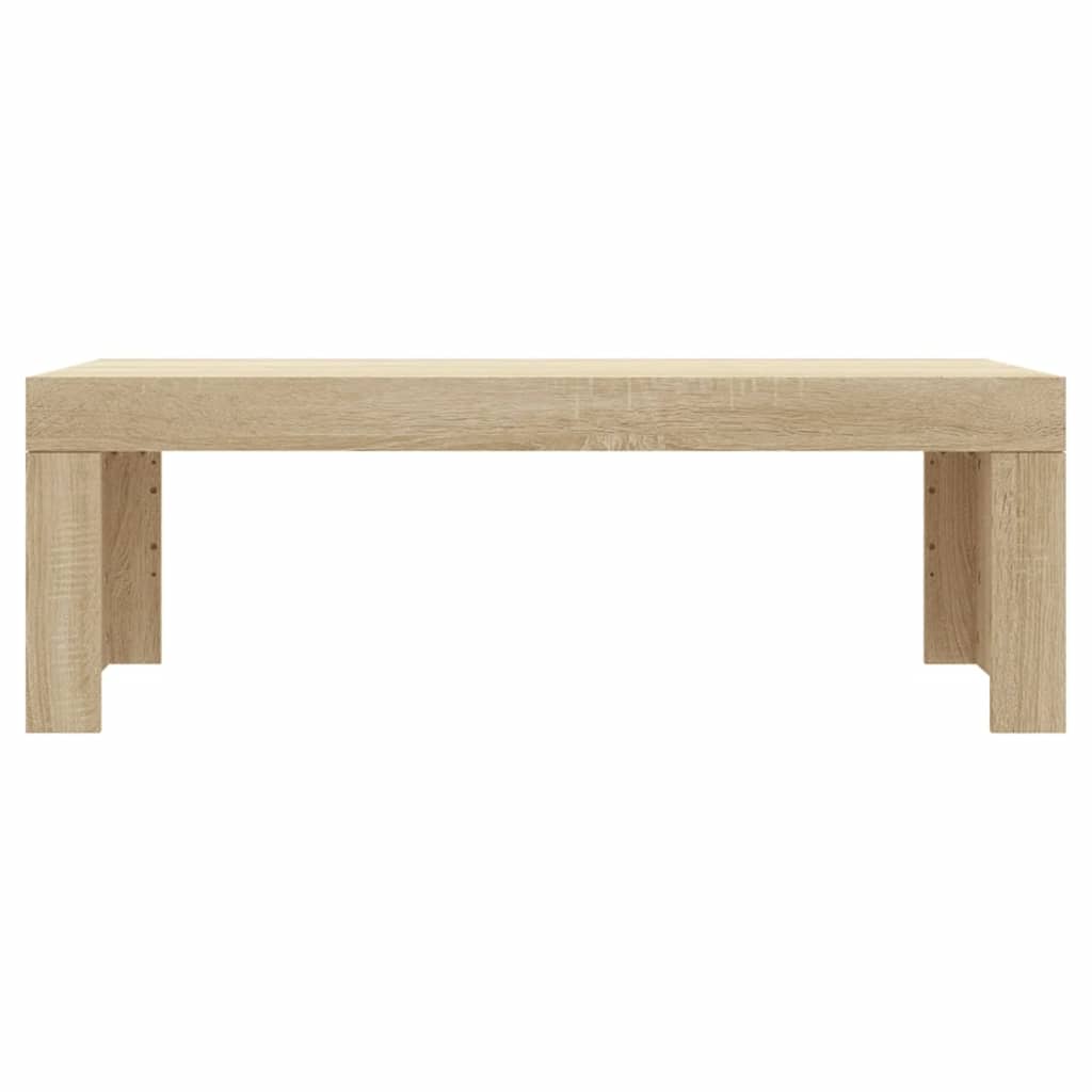 Table basse chêne sonoma 102x50x36 cm bois d'ingénierie - XIOS