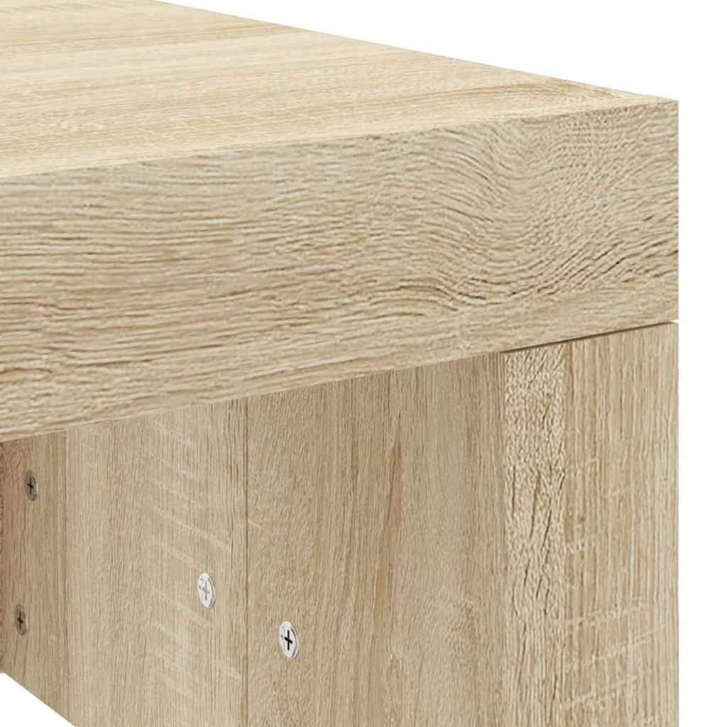 Table basse chêne sonoma 102x50x36 cm bois d'ingénierie - XIOS