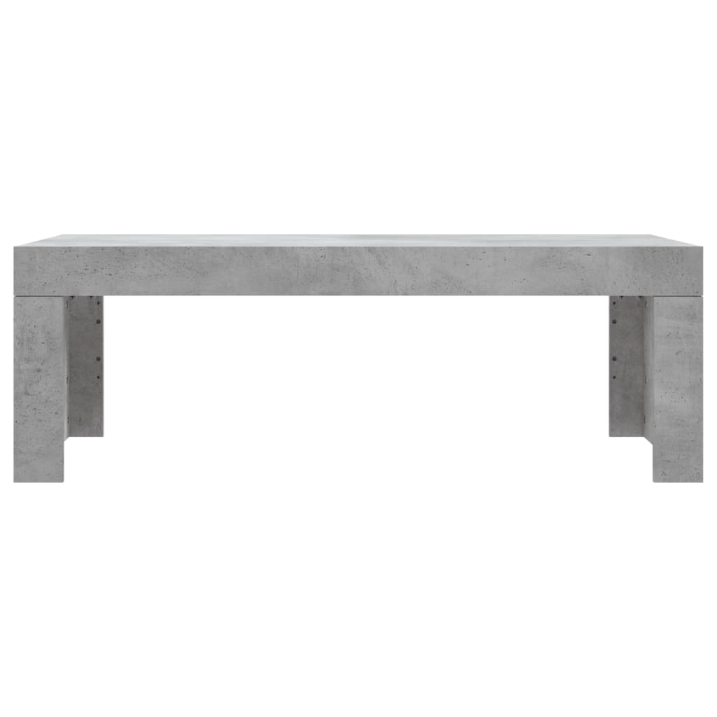 Table basse gris béton 102x50x36 cm bois d'ingénierie - XIOS