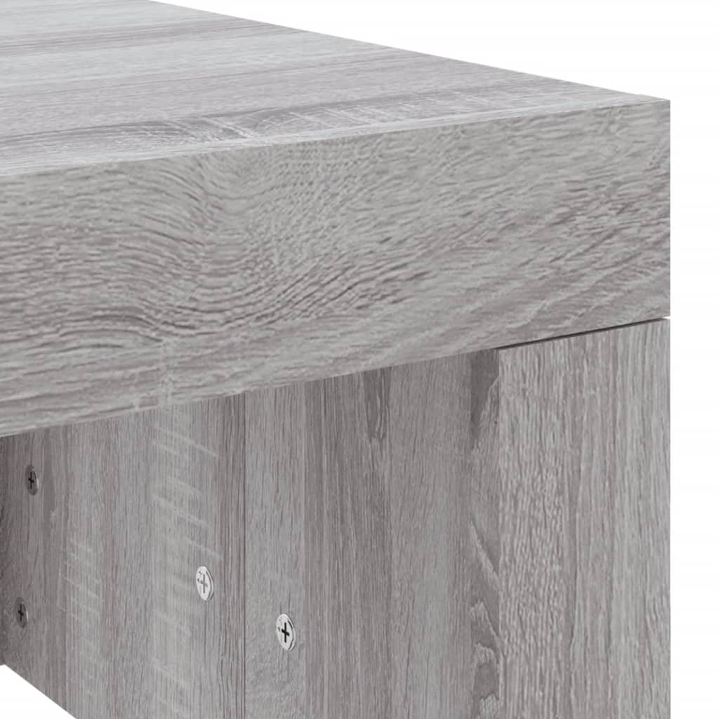 Table basse sonoma gris 102x50x36 cm bois d'ingénierie - XIOS