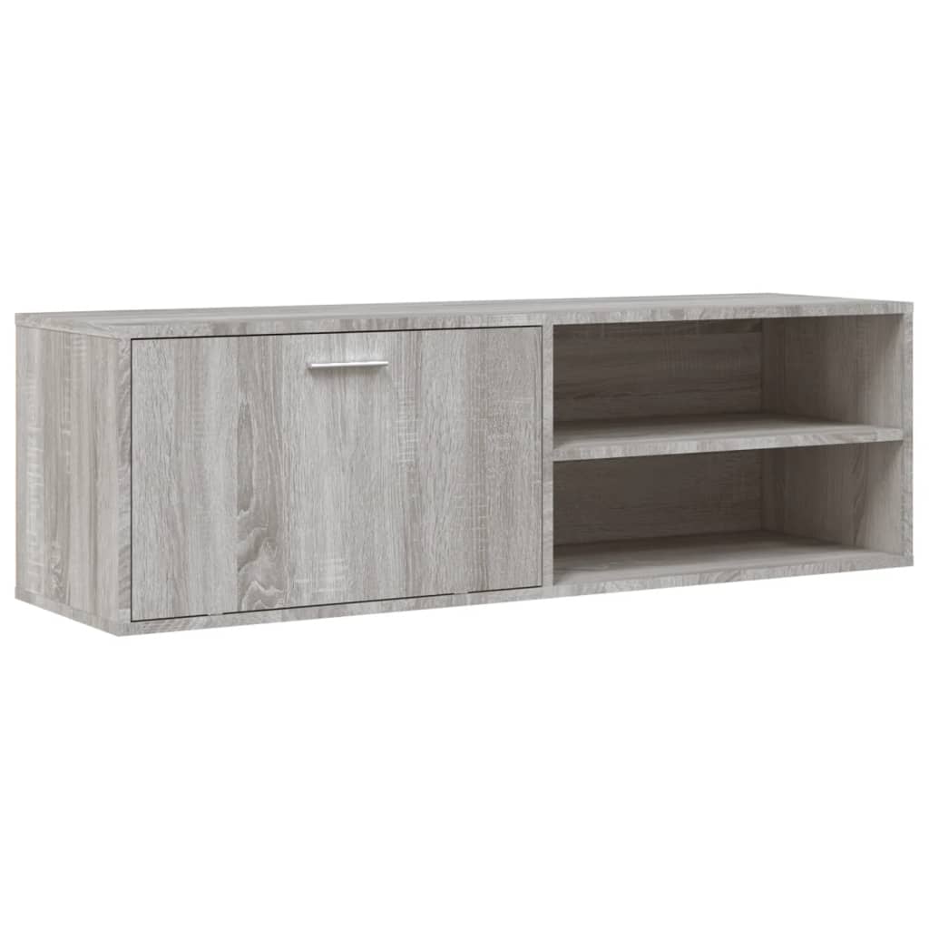 Meuble TV sonoma gris 120x34x37 cm bois d'ingénierie - XIOS