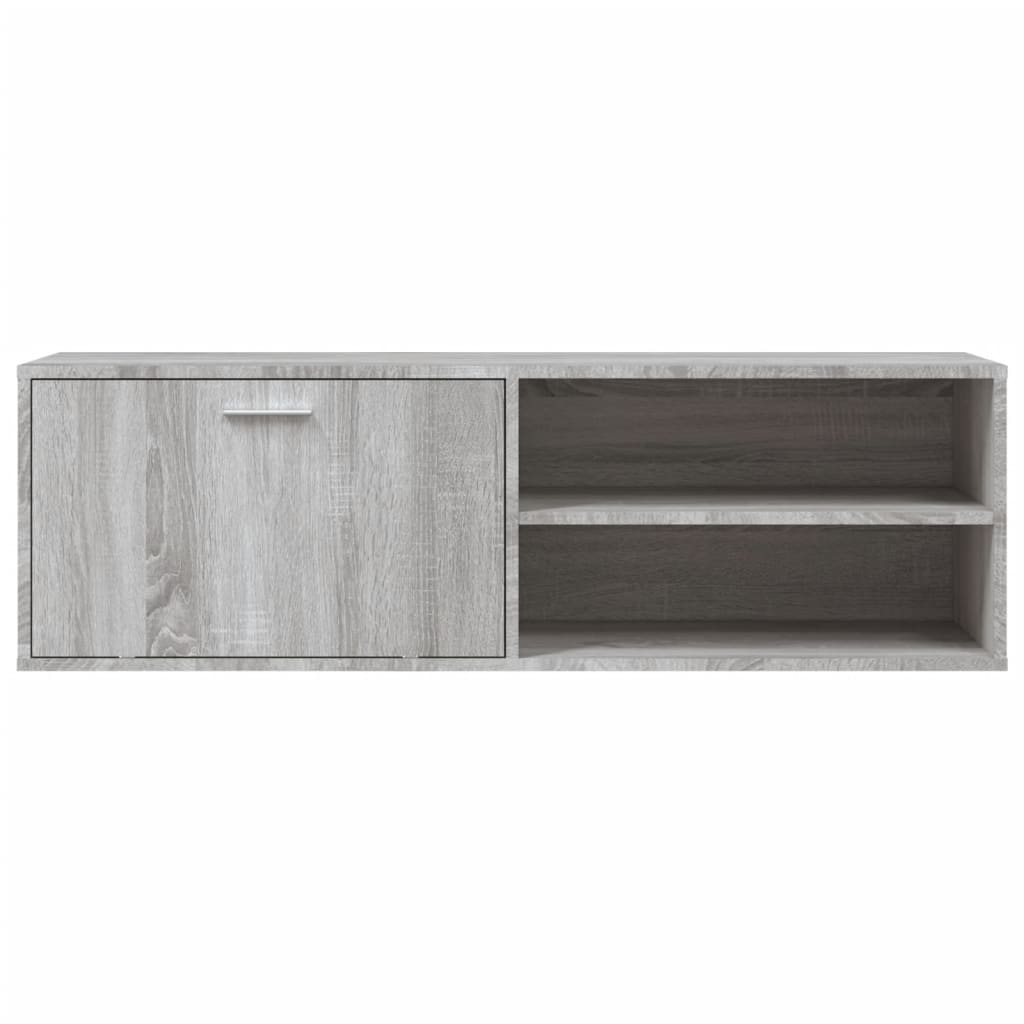 Meuble TV sonoma gris 120x34x37 cm bois d'ingénierie - XIOS