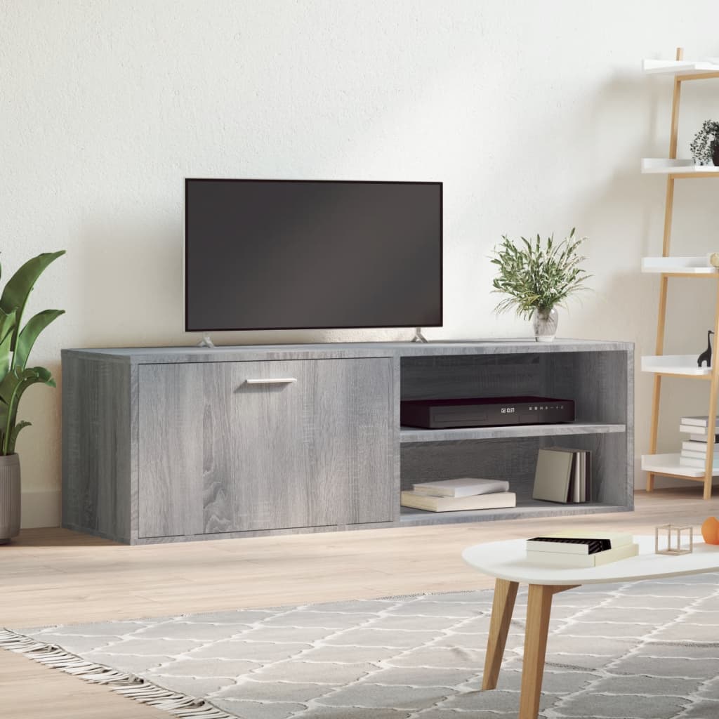 Meuble TV sonoma gris 120x34x37 cm bois d'ingénierie - XIOS