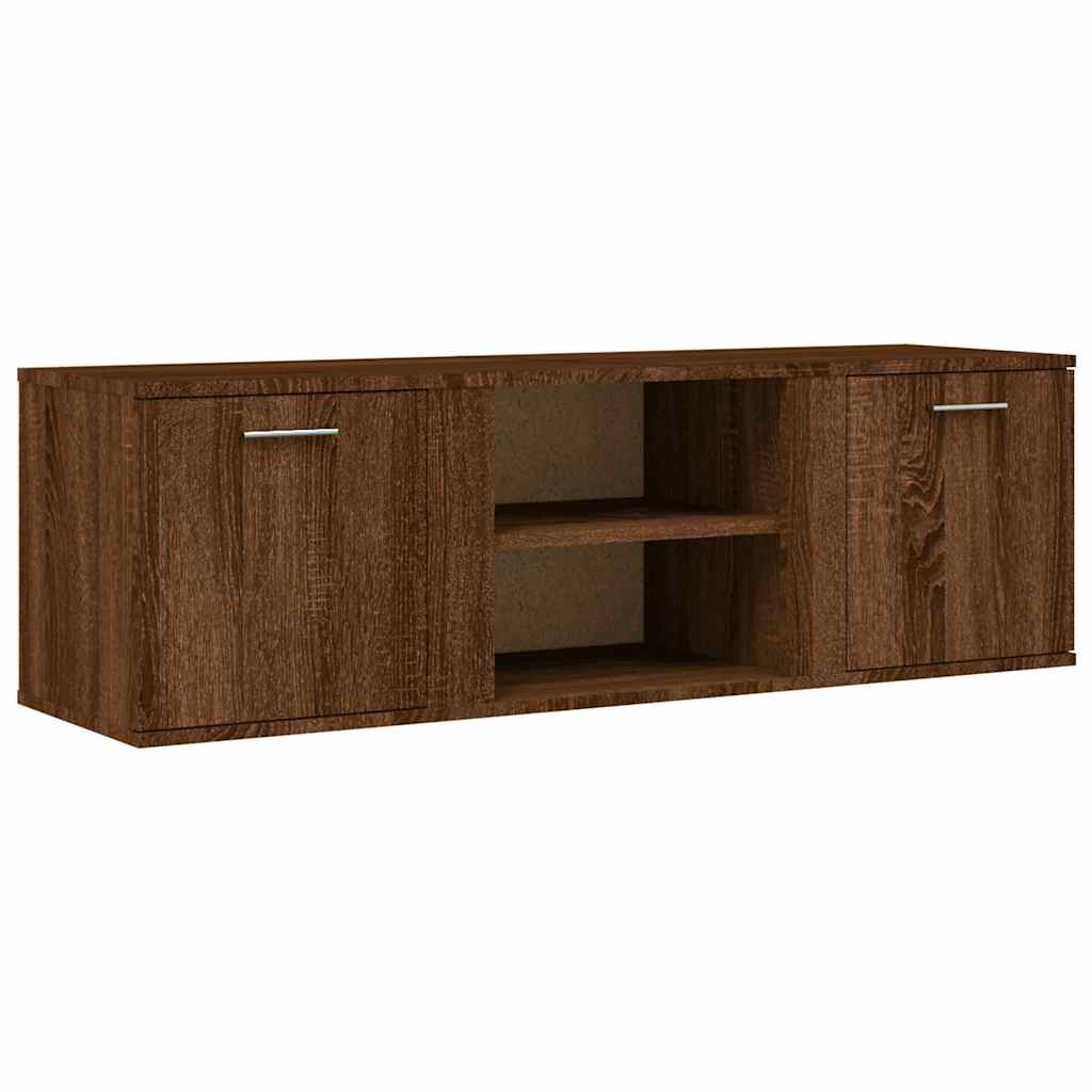 Meuble TV chêne marron 120x34x37 cm bois d'ingénierie - XIOS