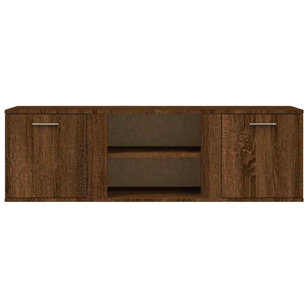 Meuble TV chêne marron 120x34x37 cm bois d'ingénierie - XIOS