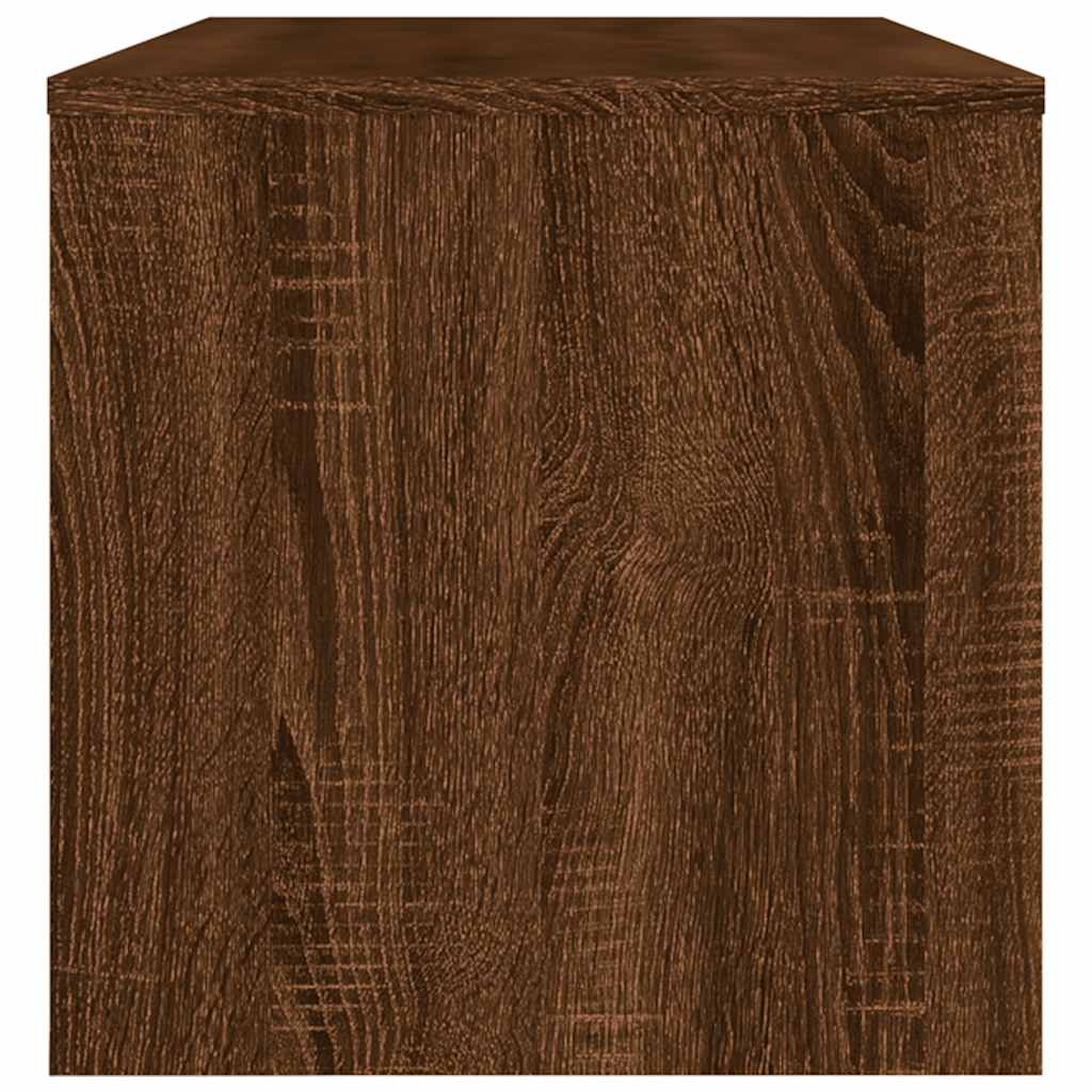 Meuble TV chêne marron 120x34x37 cm bois d'ingénierie - XIOS