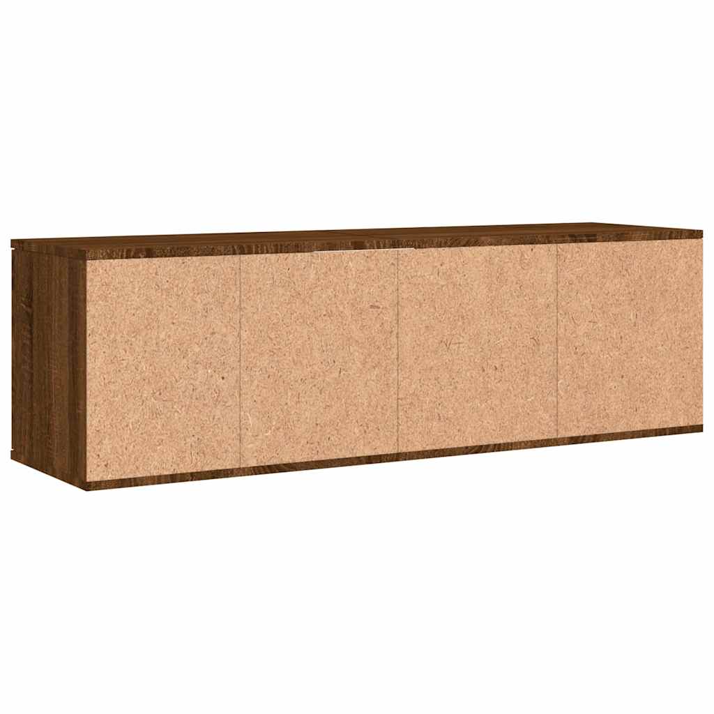 Meuble TV chêne marron 120x34x37 cm bois d'ingénierie - XIOS
