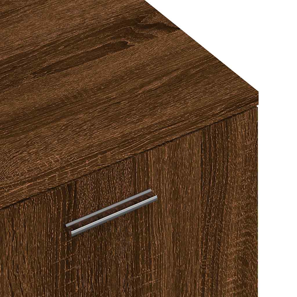 Meuble TV chêne marron 120x34x37 cm bois d'ingénierie - XIOS