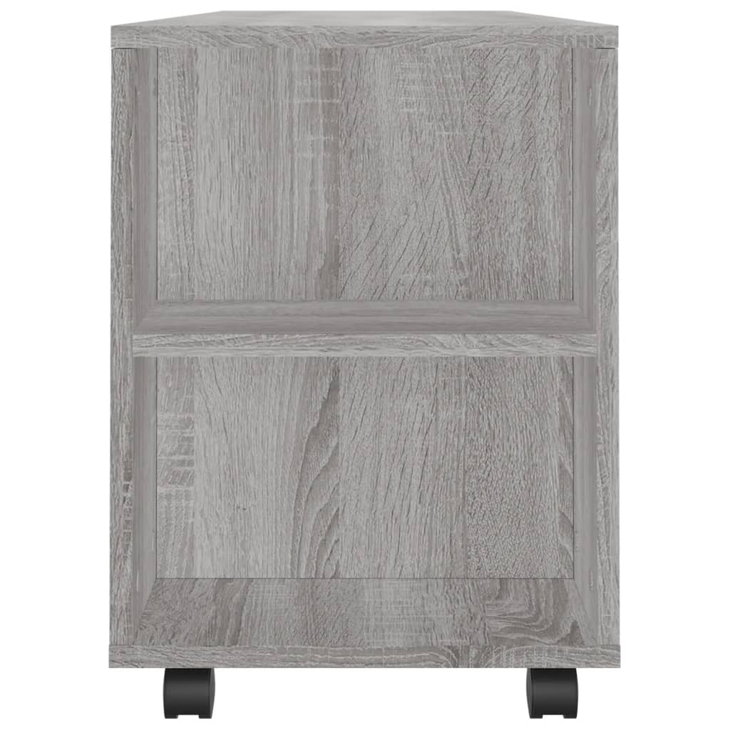 Meuble TV sonoma gris 102x34,5x43 cm bois d'ingénierie - XIOS