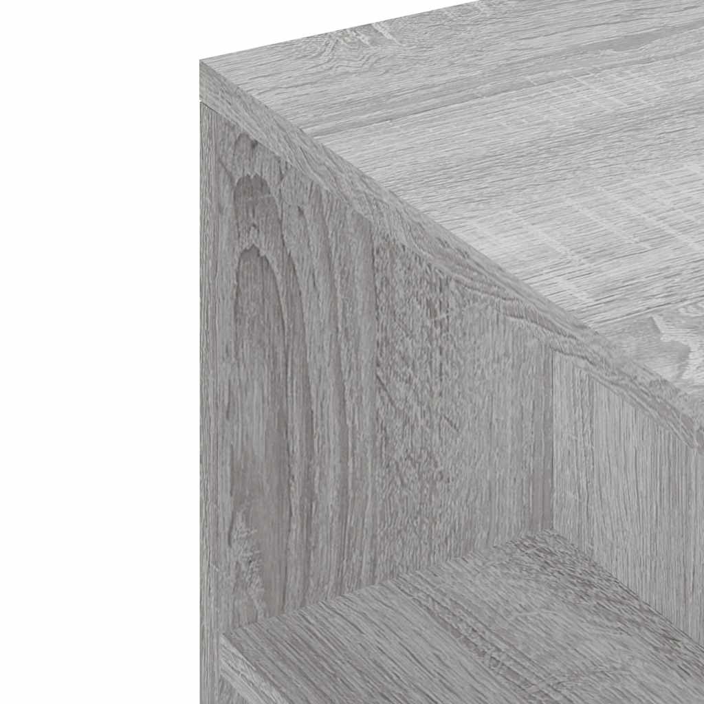 Meuble TV sonoma gris 102x34,5x43 cm bois d'ingénierie - XIOS
