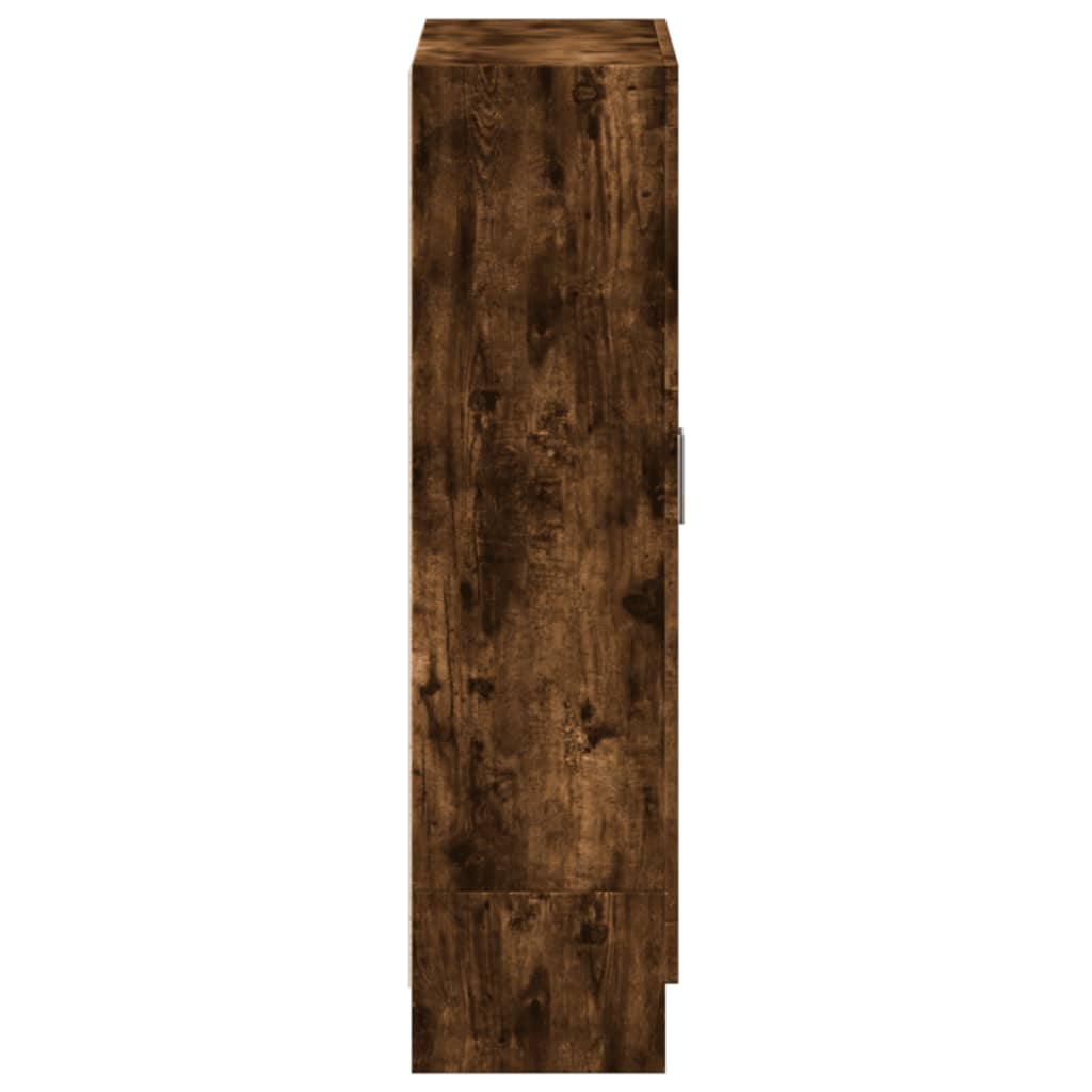 Bibliothèque chêne fumé 82,5x30,5x115 cm bois d'ingénierie - XIOS