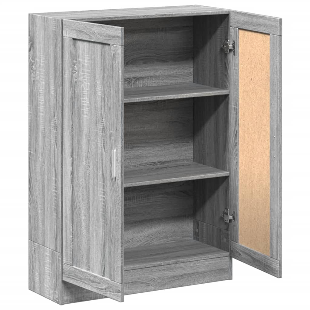 Bibliothèque sonoma gris 82,5x30,5x115 cm bois d'ingénierie - XIOS