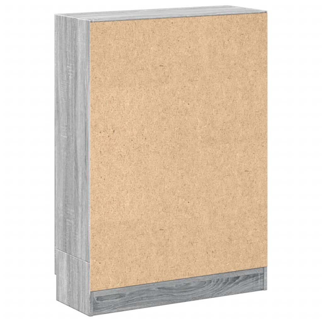 Bibliothèque sonoma gris 82,5x30,5x115 cm bois d'ingénierie - XIOS