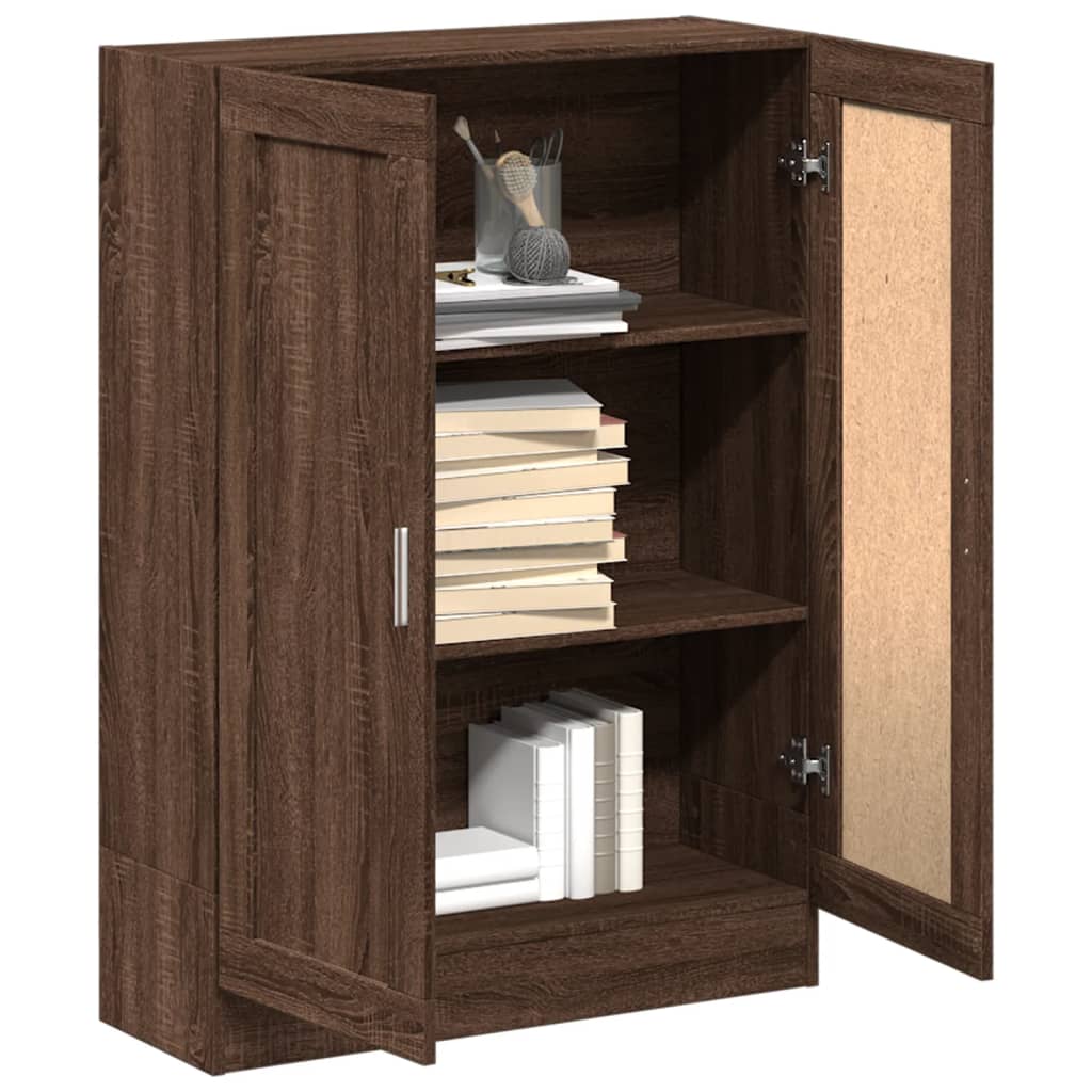 Bibliothèque chêne marron 82,5x30,5x115 cm bois d'ingénierie - XIOS