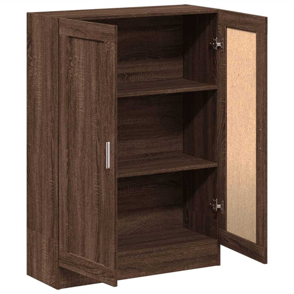 Bibliothèque chêne marron 82,5x30,5x115 cm bois d'ingénierie - XIOS