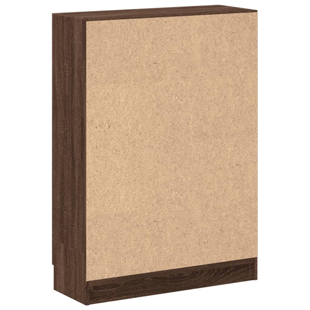 Bibliothèque chêne marron 82,5x30,5x115 cm bois d'ingénierie - XIOS
