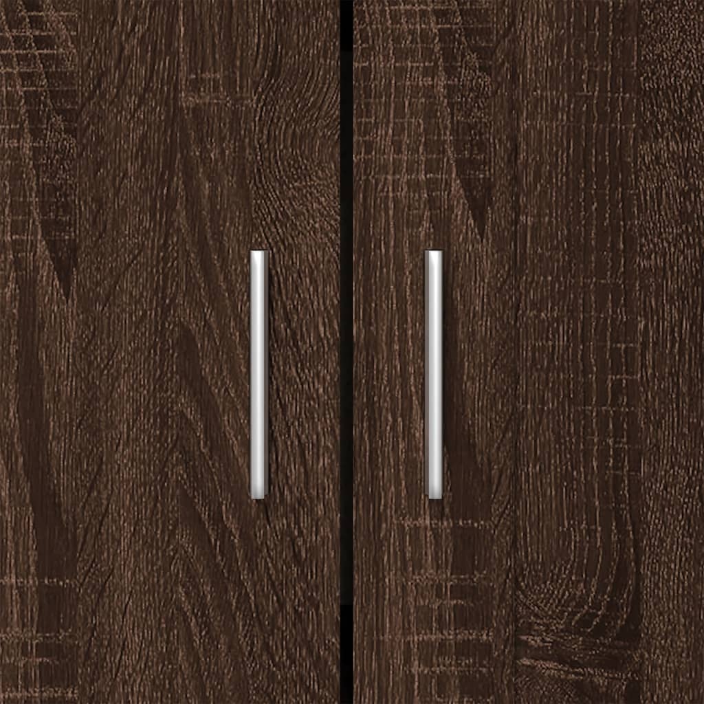 Bibliothèque chêne marron 82,5x30,5x115 cm bois d'ingénierie - XIOS