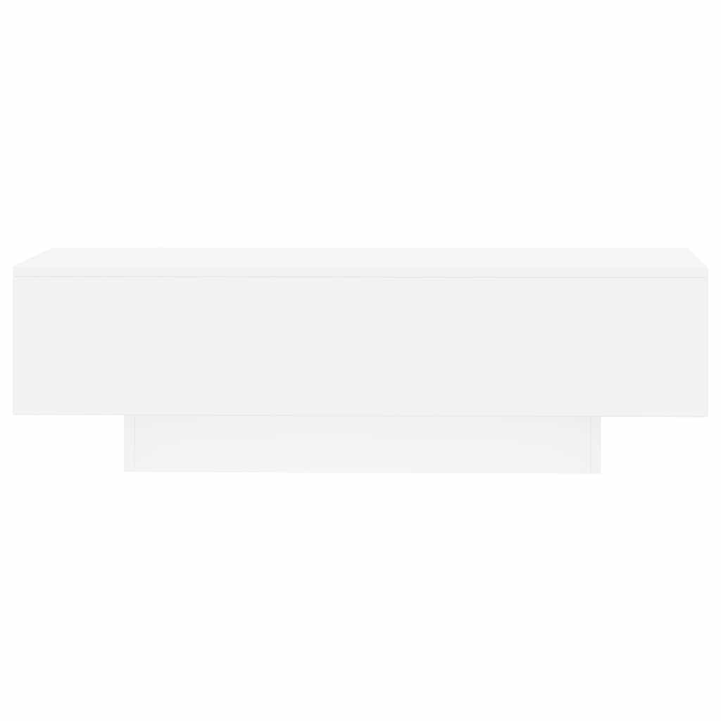 Table basse blanc 100x49,5x31 cm bois d'ingénierie - XIOS