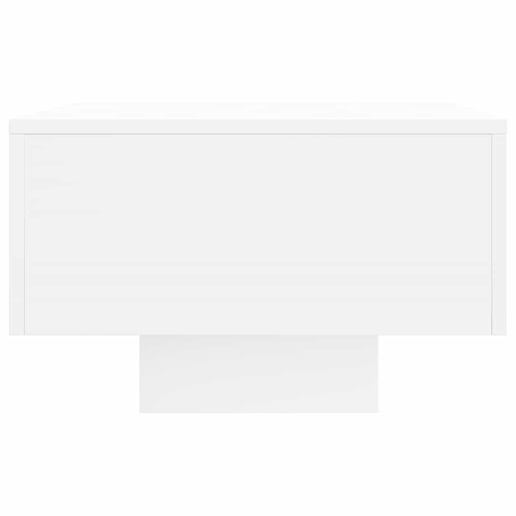 Table basse blanc 100x49,5x31 cm bois d'ingénierie - XIOS