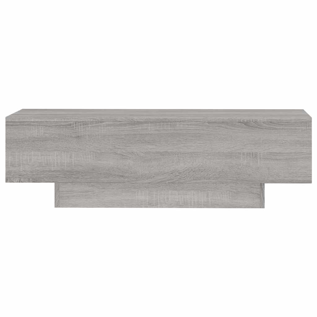 Table basse sonoma gris 100x49,5x31 cm bois d'ingénierie - XIOS