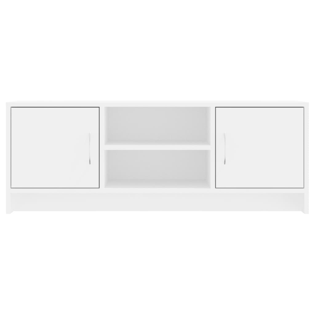 Meuble TV blanc 102x30x37,5 cm bois d'ingénierie - XIOS