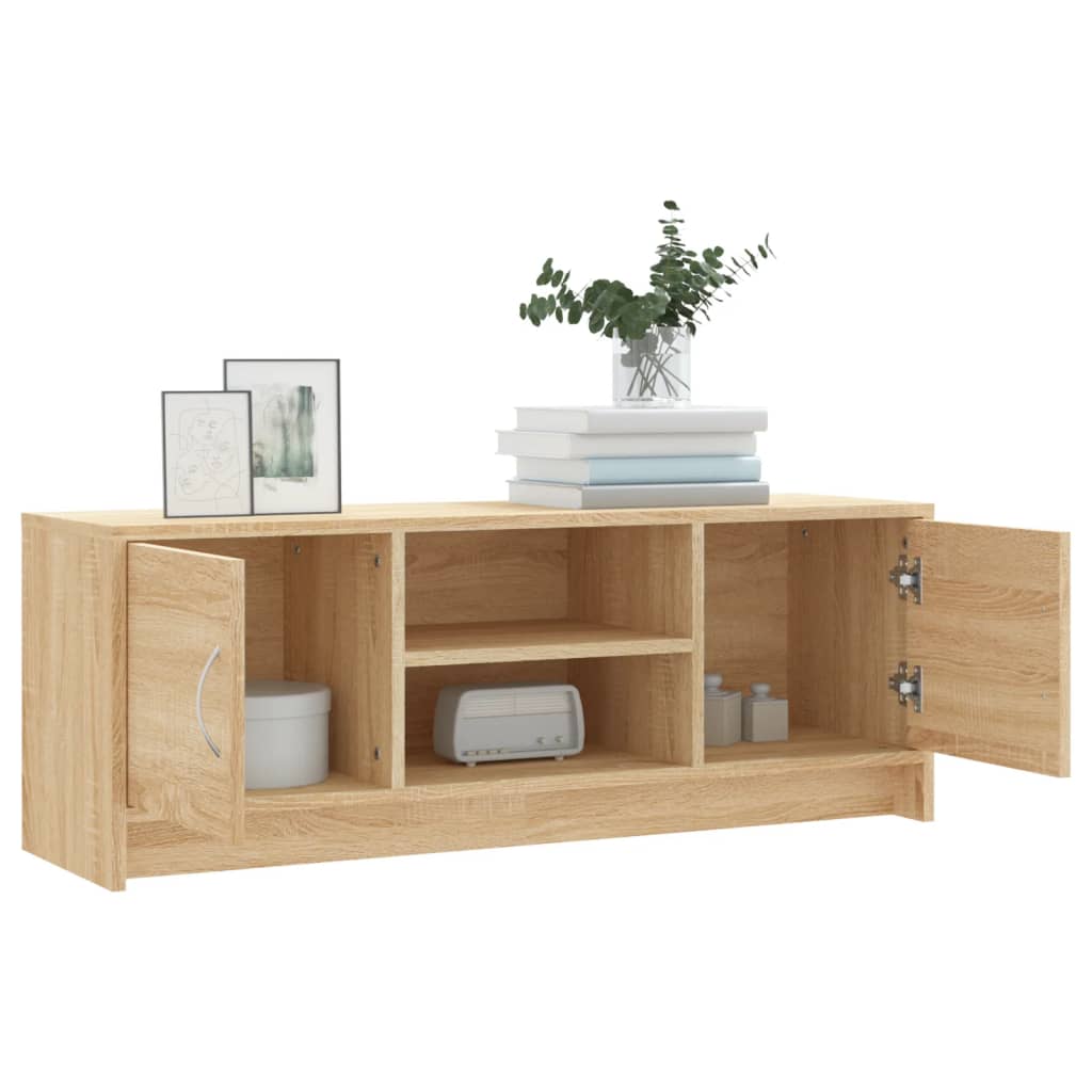 Meuble TV chêne sonoma 102x30x37,5 cm bois d'ingénierie - XIOS