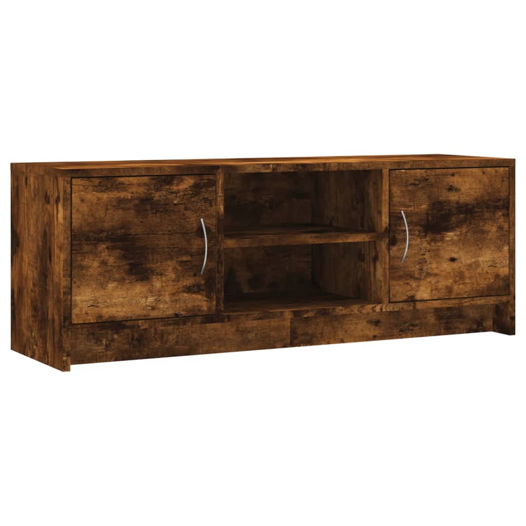 Meuble TV chêne fumé 102x30x37,5 cm bois d'ingénierie - XIOS