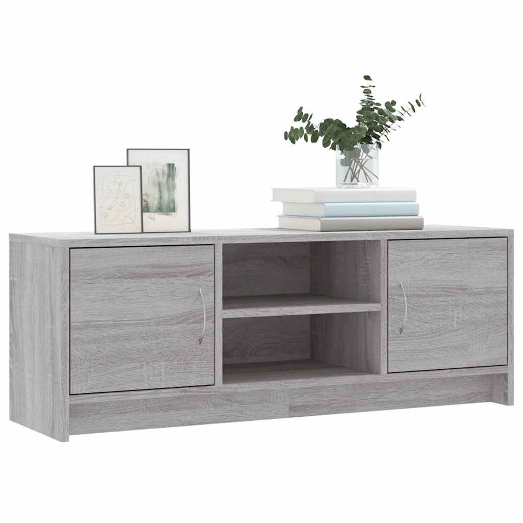 Meuble TV sonoma gris 102x30x37,5 cm bois d'ingénierie - XIOS