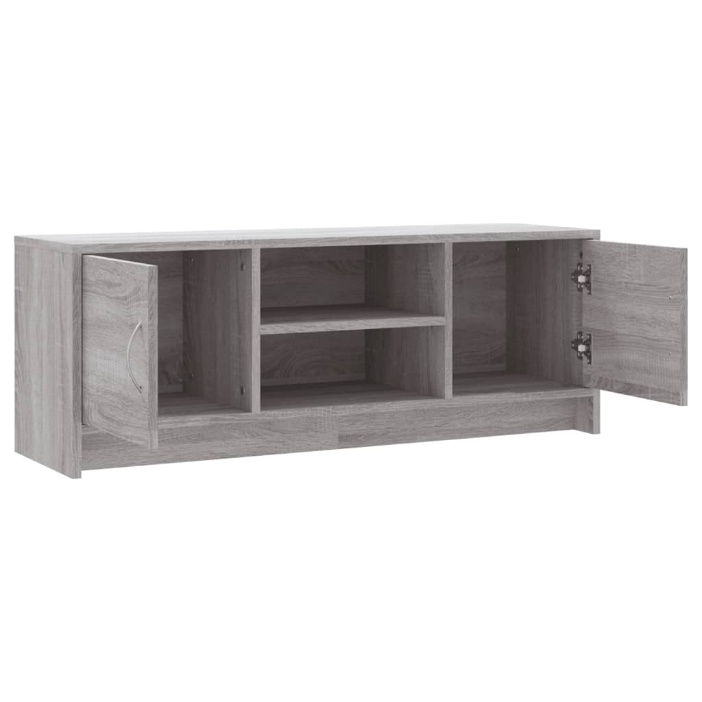 Meuble TV sonoma gris 102x30x37,5 cm bois d'ingénierie - XIOS