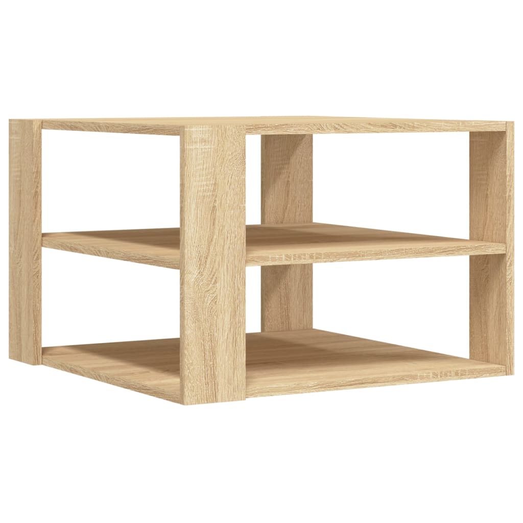 Table basse chêne sonoma 59,5x59,5x40 cm bois d'ingénierie - XIOS