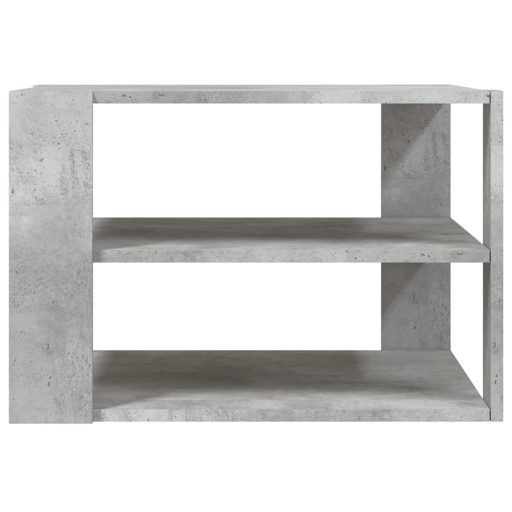Table basse gris béton 59,5x59,5x40 cm bois d'ingénierie - XIOS