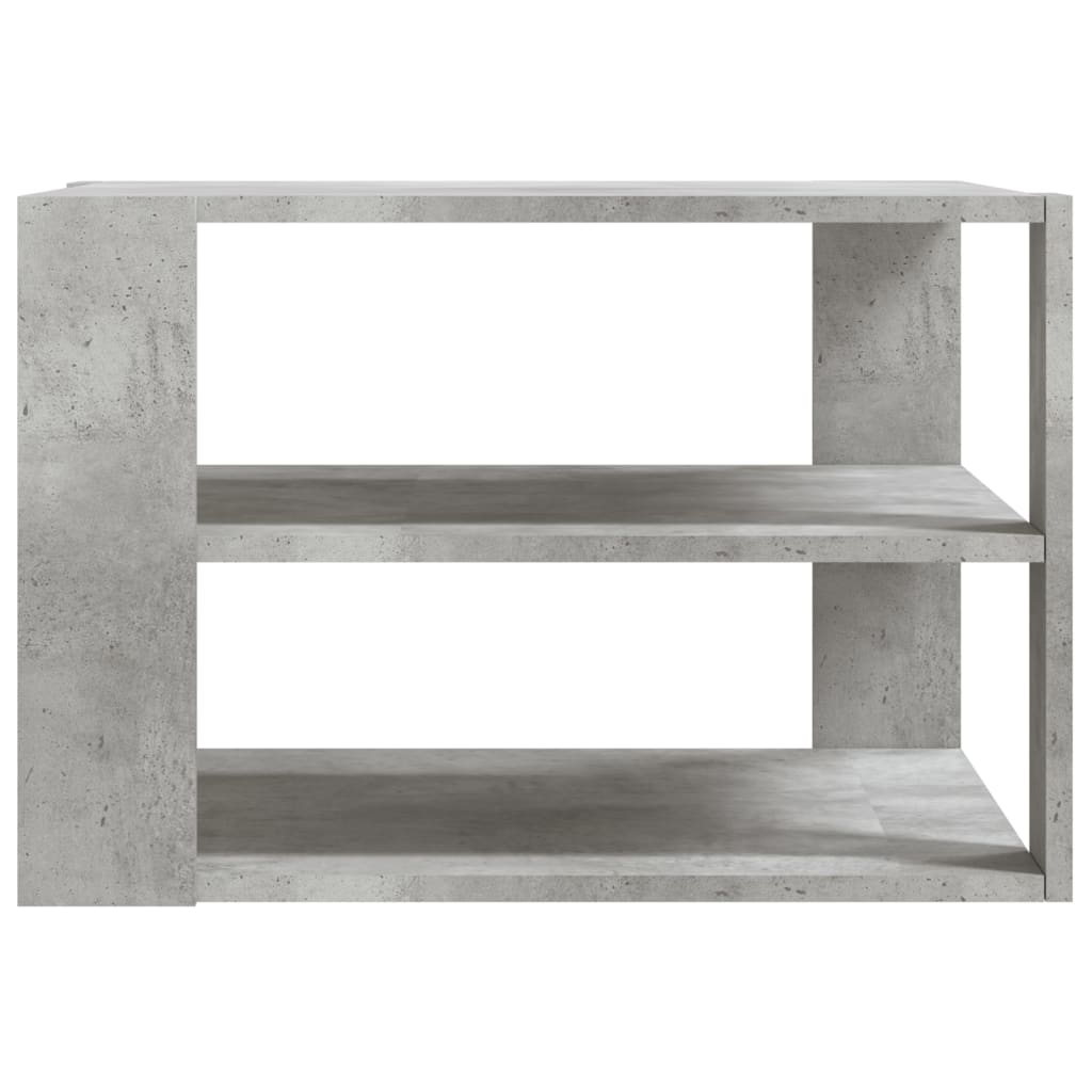 Table basse gris béton 59,5x59,5x40 cm bois d'ingénierie - XIOS