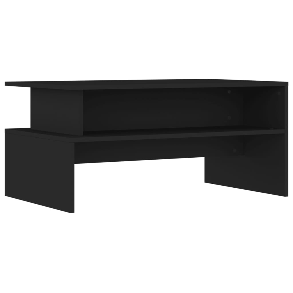 Table basse noir 90x55x42,5 cm bois d'ingénierie - XIOS