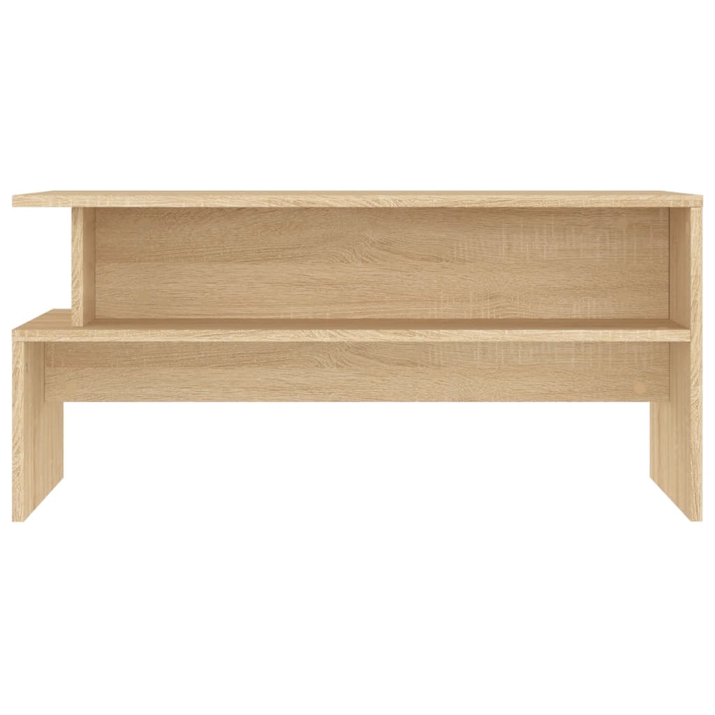Table basse chêne sonoma 90x55x42,5 cm bois d'ingénierie - XIOS