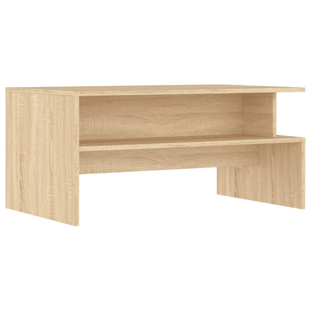 Table basse chêne sonoma 90x55x42,5 cm bois d'ingénierie - XIOS