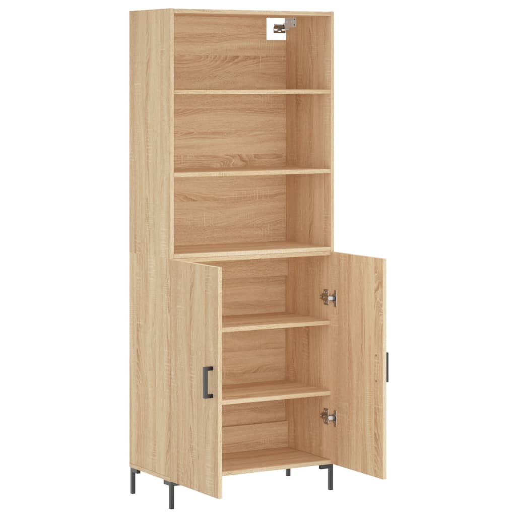 Buffet haut Chêne sonoma 69,5x34x180 cm Bois d'ingénierie - XIOS