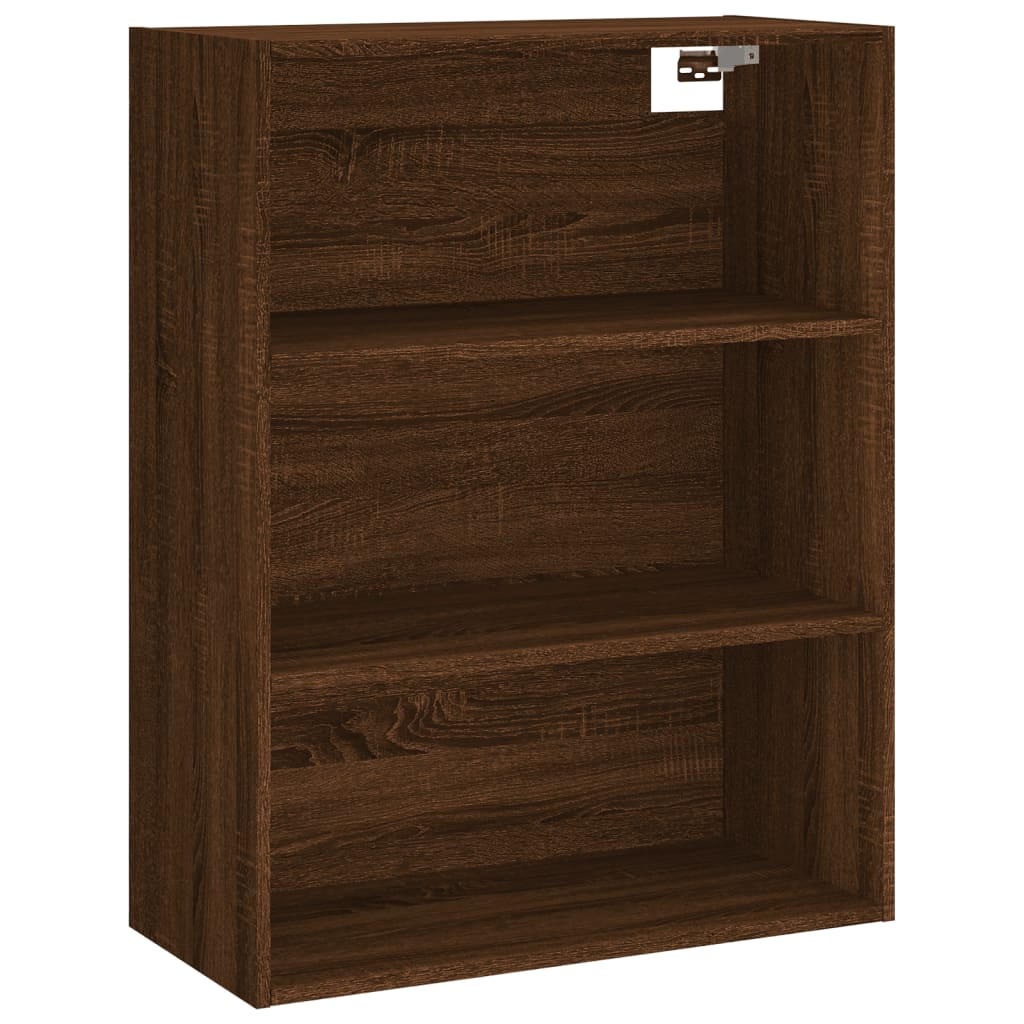 Buffet haut Chêne marron 69,5x34x180 cm Bois d'ingénierie - XIOS