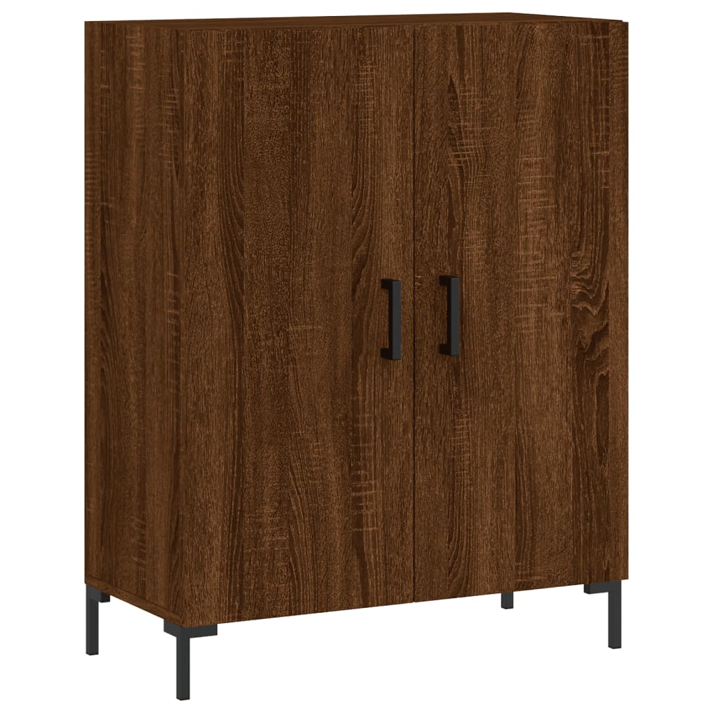 Buffet haut Chêne marron 69,5x34x180 cm Bois d'ingénierie - XIOS