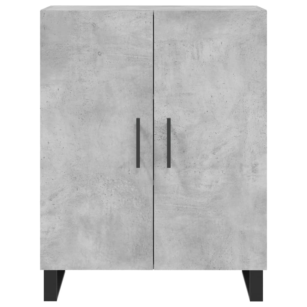 Buffet haut Gris béton 69,5x34x180 cm Bois d'ingénierie - XIOS