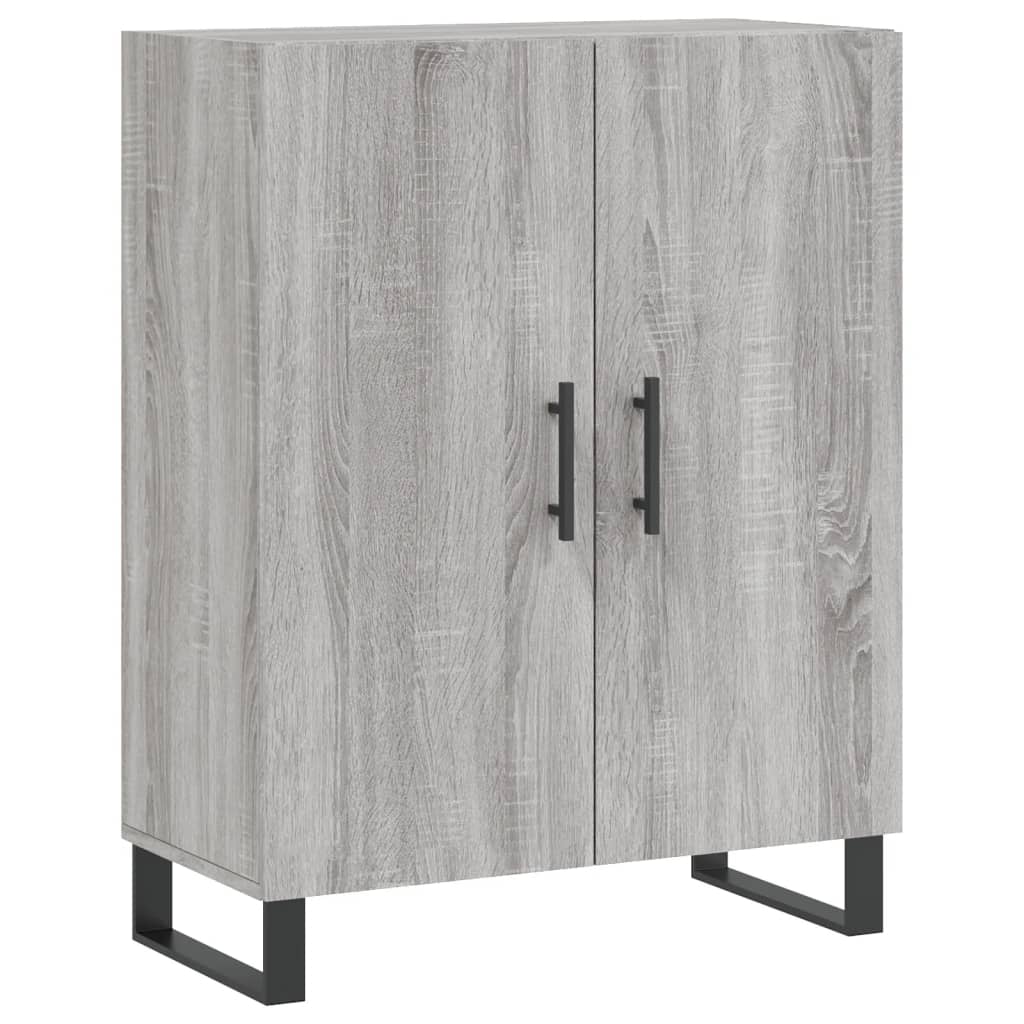 Buffet haut Sonoma gris 69,5x34x180 cm Bois d'ingénierie - XIOS