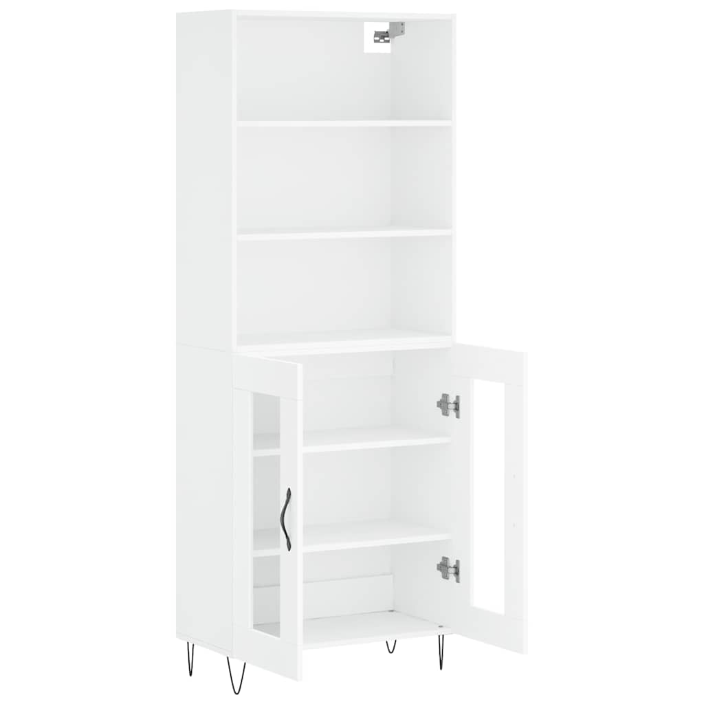 Buffet haut Blanc 69,5x34x180 cm Bois d'ingénierie - XIOS