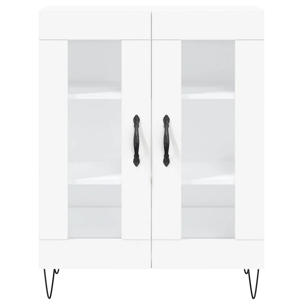 Buffet haut Blanc 69,5x34x180 cm Bois d'ingénierie - XIOS