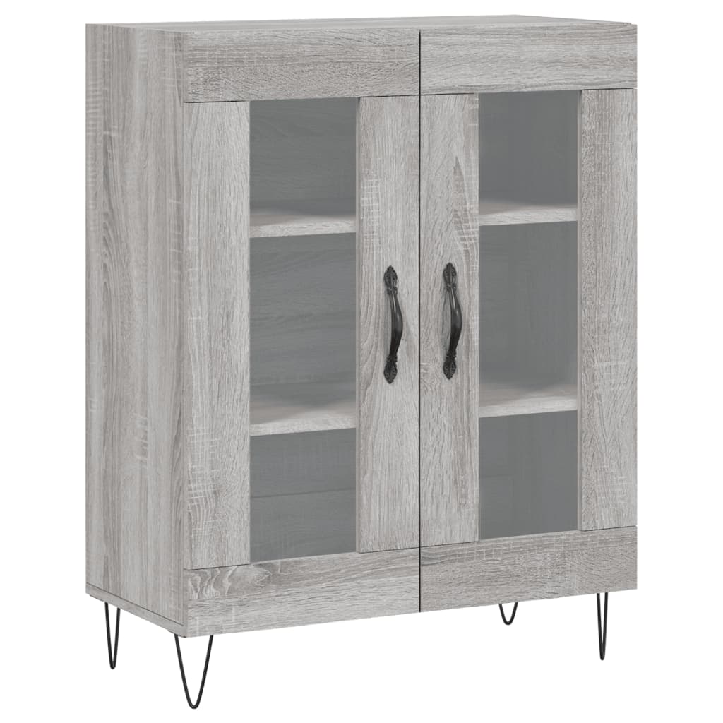 Buffet haut Sonoma gris 69,5x34x180 cm Bois d'ingénierie - XIOS