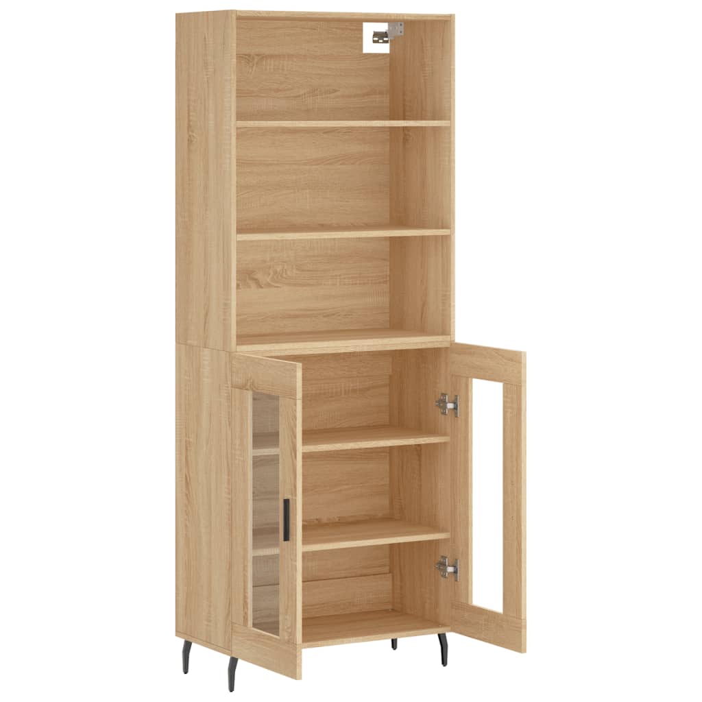 Buffet haut Chêne sonoma 69,5x34x180 cm Bois d'ingénierie - XIOS